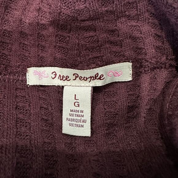 Free People Juicy Long Sleeve Tunic Top Size L - Picture 8 of 10